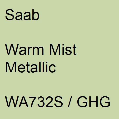 Saab, Warm Mist Metallic, WA732S / GHG.